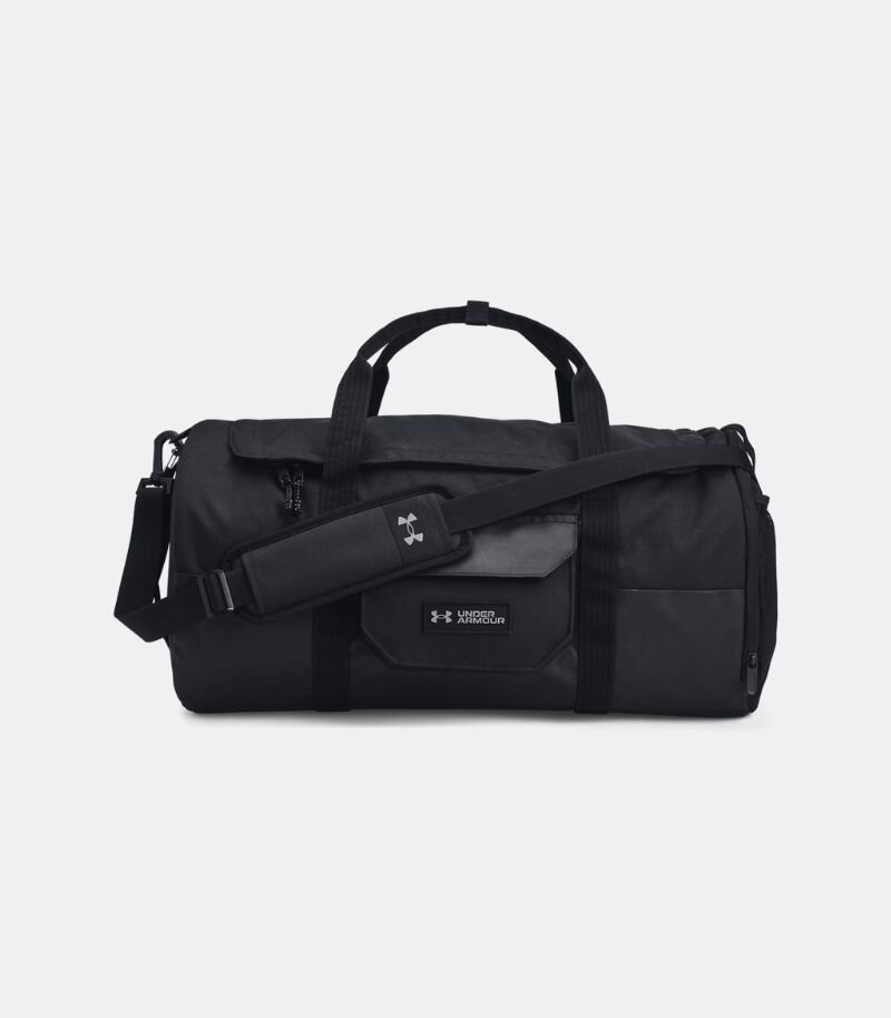 under armour barrel duffel bag in black